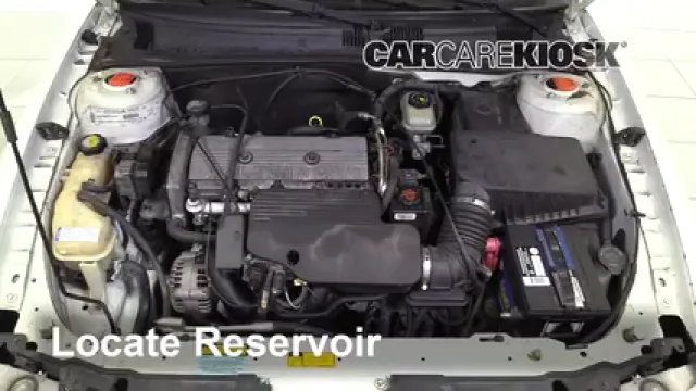 2001 Oldsmobile Alero GL 2.4L 4 Cyl. Sedan (4 Door) Liquide essuie-glace Ajouter du liquide